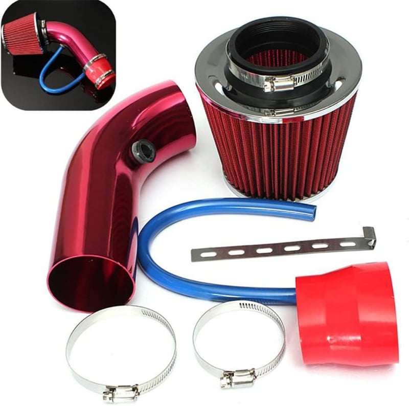 CENPEK 76mm Hideglevegő Bevezető Cső Alumínium Turbo Szűrő Autó Légbevezető