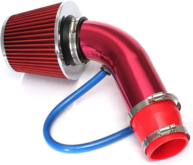 CENPEK 76mm Hideglevegő Bevezető Cső Alumínium Turbo Szűrő Autó Légbevezető