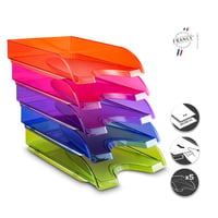 CEP Happy Vibe Irodai Irattálca Szett – 5 db, A4 és 24x32 cm formátum, Vegyes Színek 4