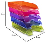 CEP Happy Vibe Irodai Irattálca Szett – 5 db, A4 és 24x32 cm formátum, Vegyes Színek 7