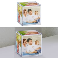 Fotorámik v tvare kocky Cepewa na 6 fotografií 9x9 cm, plastový, darčekové balenie - 1 ks 1
