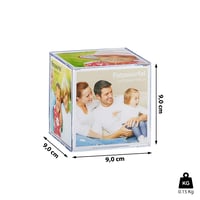 Fotorámik v tvare kocky Cepewa na 6 fotografií 9x9 cm, plastový, darčekové balenie - 1 ks 2