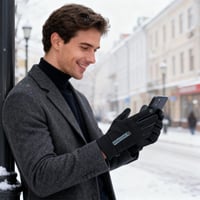 Mănuși de iarnă cu ecran tactil CERCTLA pentru bărbați și femei, mănuși sport rezistente la vânt și antiderapante pentru ciclism, alergare, drumeții și condus 6