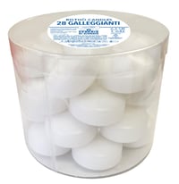 Lumânări plutitoare Cereria Di Giorgio 28 buc – diametru 5 cm, Alb, timp de ardere 5,5 ore 2