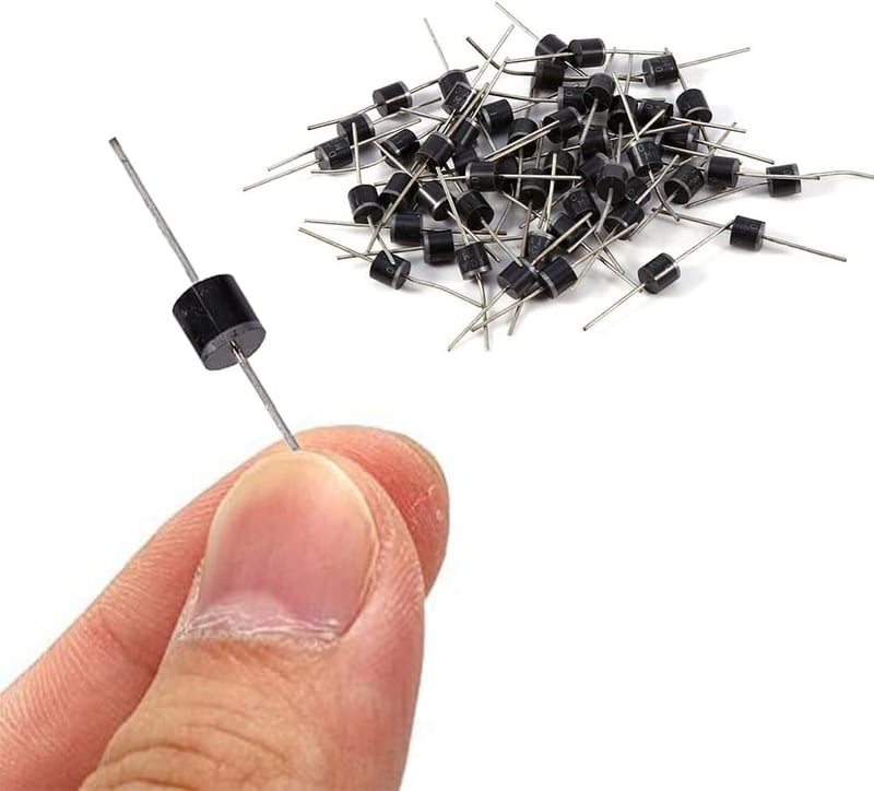 Cerioll 10A Egyenirányító Dióda 1000V Szilícium 30db Elektronikai Alkatrész