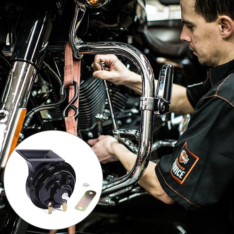 Cerioll 12V Vonatkürt Autó Motorkerékpár Kürt Univerzális Hangos Csiga Kürt