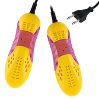 Prenosný USB sušič na topánky Cerioll s UV svetlom, antibakteriálny – žltý 2