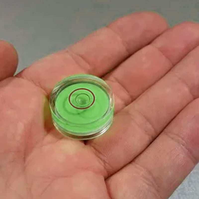 Cerioll Kerek Vízmérték Libella 12mm Ragasztható Szintező Buborék Fúráshoz Lakókocsihoz 6 Darabos Készlet Zöld Piros