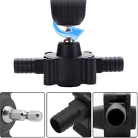 Cerioll Mini Elektromos Pumpa Fúrógéphez - Víz Olaj Dízel Folyadék Átpumpáláshoz 25L/perc Fekete 7