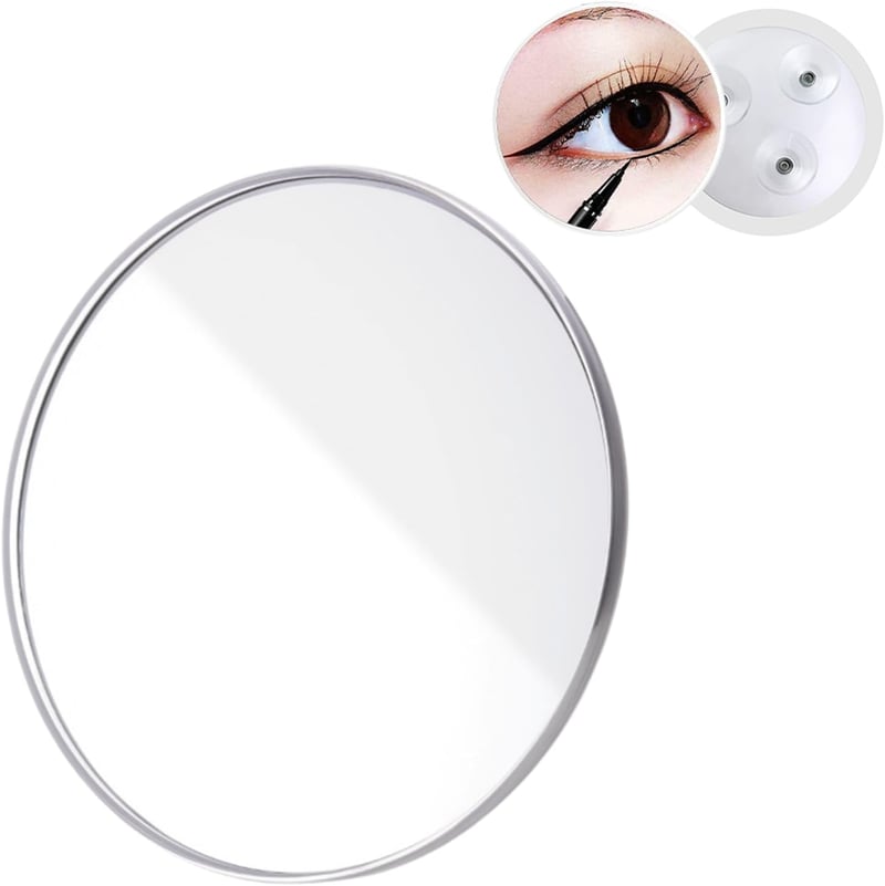 Cerioll Nagyító Tükör 20x Nagyítással Tapadókoronggal 15cm Kerek Fehér Smink Tükör Fürdőszoba Utazás Mitesszer Eltávolítás