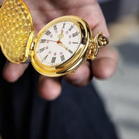 Cerioll Retro Zsebóra Lánccal Unisex Vintage Római Számokkal Klasszikus 5