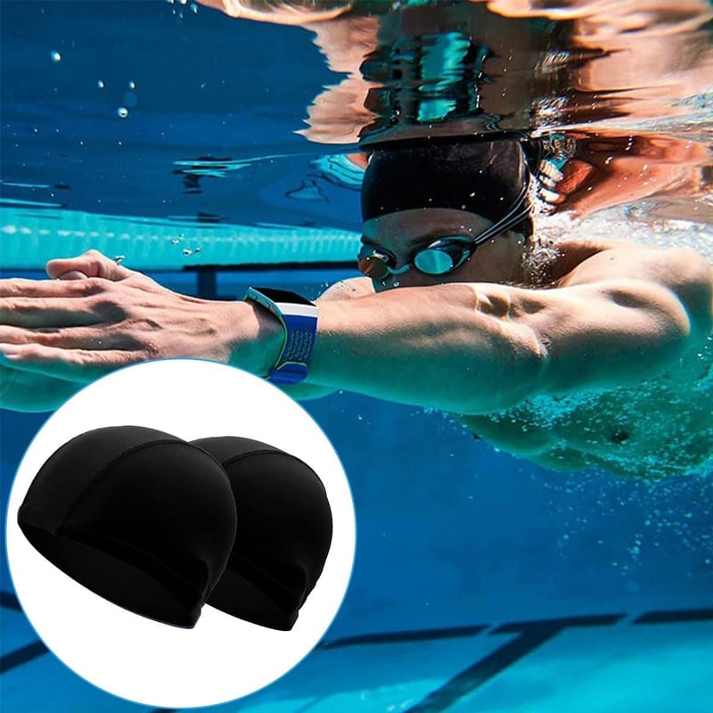 Cerioll Úszósapka Spandex Rugalmas Uniszex 2db Kényelmes Nylon