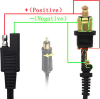 CERRXIAN DIN Hella Powerlet SAE adapter dugó motorkerékpárhoz 6