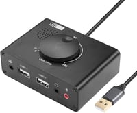 CERRXIAN R USB hangkártya hangerő szabályozással PC laptop Mac kompatibilis 1