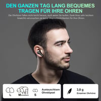 Căști wireless Cervanta cu Bluetooth 5.3, încărcare USB-C, sunet stereo in-ear 4