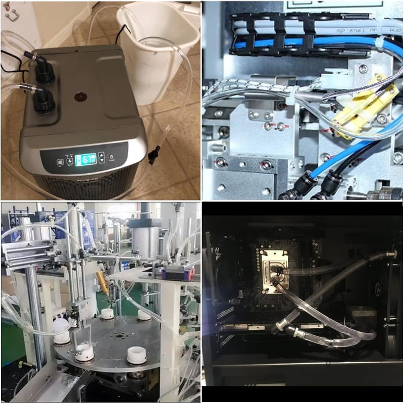 CESFONJER Átlátszó PVC Cső 3m - 8mm Belső / 10mm Külső Átmérő - Ipari Felhasználásra - Csővágóval - Rugalmas, Kopásálló Műanyag Tömlő