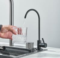 Cesinkin Konyhai Csaptelep Rozsdamentes Acél Kihajtható Csőrrel és Tiszta Víz Szűrővel 3