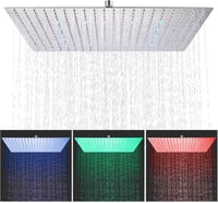 Cesinkin LED zuhanyfej 40x40cm négyzet alakú rozsdamentes acél 1