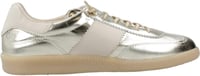CETTI LUXSPORTIVESHOES női fűzős bőr sneaker C1385 36 EU platina színű pezsgő tónussal 4