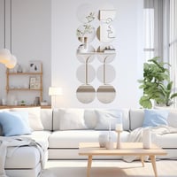CEUQIESO 9 ks okrúhlych akrylových zrkadiel na dekoráciu stola a steny, 25 cm (10 palcov) a 30 cm (12 palcov), na svadbu, oslavu bábätka a vianočnú výzdobu stola 5