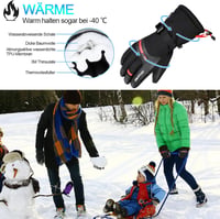 Cevapro Vízálló Síkesztyű - Érintőképernyős Téli Kesztyű Férfiaknak és Nőknek, Meleg Snowboard, Motorozás és Kerékpározás Kiegészítő 3