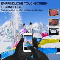 Cevapro Vízálló Síkesztyű - Érintőképernyős Téli Kesztyű Férfiaknak és Nőknek, Meleg Snowboard, Motorozás és Kerékpározás Kiegészítő 8