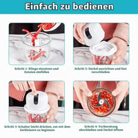 Elektrický kuchynský sekáčik CEWROM 350 ml, bezdrôtový mini sekáčik na cibuľu s USB nabíjaním, na ovocie, orechy, mäso a cesnak 3