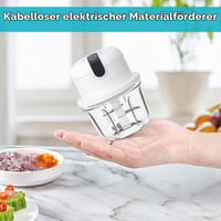 Elektrický kuchynský sekáčik CEWROM 350 ml, bezdrôtový mini sekáčik na cibuľu s USB nabíjaním, na ovocie, orechy, mäso a cesnak 6