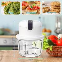 Elektrický kuchynský sekáčik CEWROM 350 ml, bezdrôtový mini sekáčik na cibuľu s USB nabíjaním, na ovocie, orechy, mäso a cesnak 2
