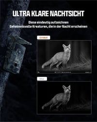 Cameră de monitorizare (wildlife) CEYOMUR 4K 30fps WiFi, 46MP, detectare 120°, vedere nocturnă, IP66 5
