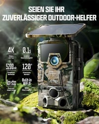 Cameră de monitorizare (wildlife) CEYOMUR 4K 30fps WiFi, 46MP, detectare 120°, vedere nocturnă, IP66 2