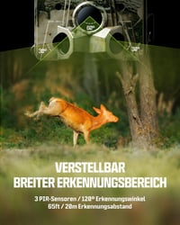 Cameră de monitorizare (wildlife) CEYOMUR 4K 30fps WiFi, 46MP, detectare 120°, vedere nocturnă, IP66 8
