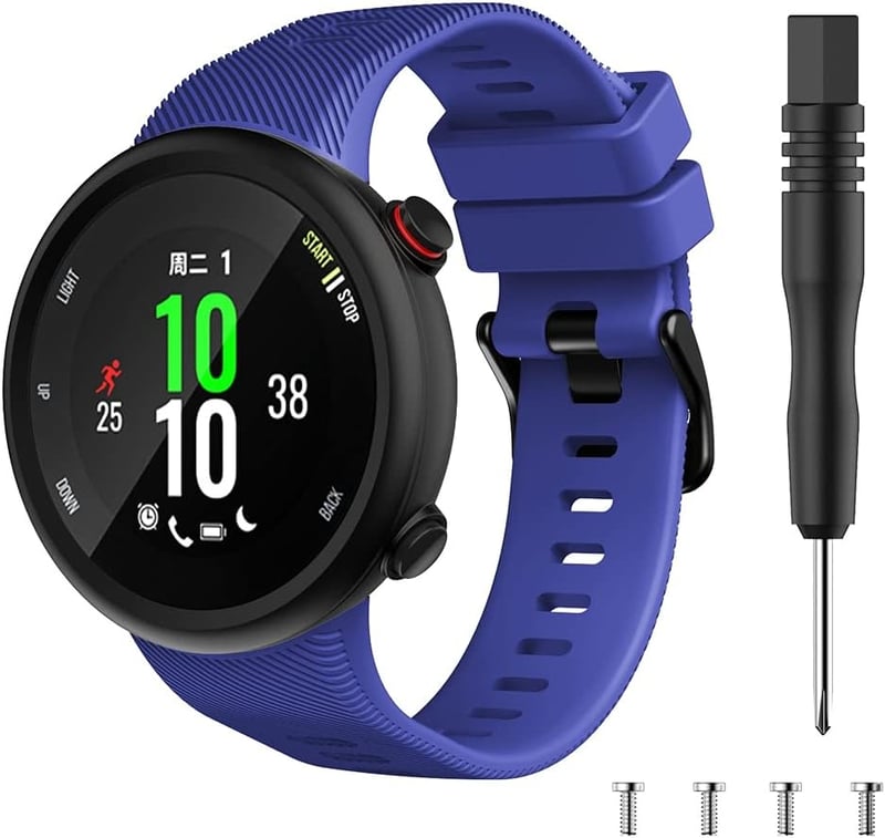 Garmin Forerunner 45/45S/Swim 2 Szilikon Óraszíj - Állítható, Unisex, Mintás