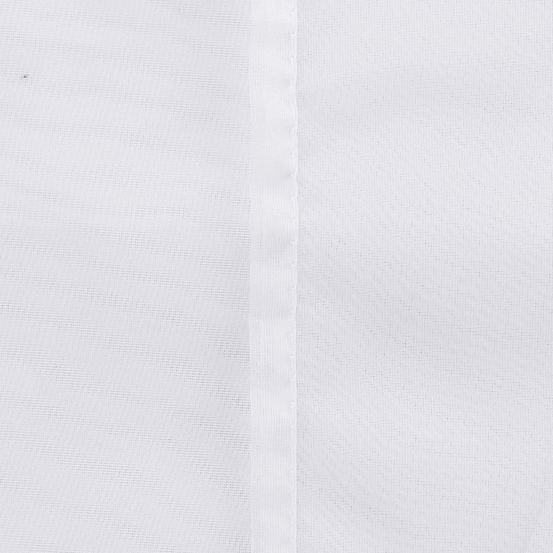 Deconovo fehér fényáteresztő függöny nappalihoz, 260x140 cm, 2 db