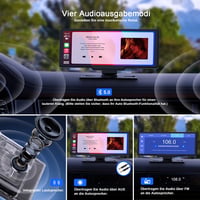 Avylet Vezeték Nélküli CarPlay 9,26" Érintőképernyővel - Android Auto, GPS Navigáció, Tolatókamera, Bluetooth, FM - Univerzális Autós Kijelz 6