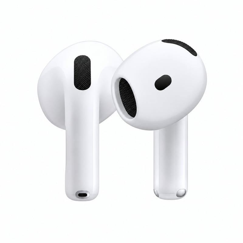 Apple AirPods 4 bežične Bluetooth slušalice s aktivnim poništavanjem buke, prilagodljive — originalni punjač nije uključen (stanje: vidi 2. sliku)