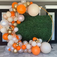 Sárga 2 méteres lufiív esküvőre, rendezvényekre - Dekorációs ballonkeret 7
