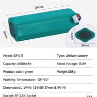 Yeedi és Ecovacs robotporszívókhoz 14.4V 6500mAh akkumulátor - Mspalocell 7