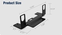 Univerzális ISOFIX Gyerekülés Rögzítő Konzol – JHKLS Autós Biztonsági Készlet, Acél Üléscsatlakozó Személyautókhoz, SUV-okhoz, MPV-khez – 321×144×70/80 mm 3