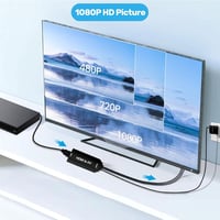 AMANKA HDMI-RCA AV Átalakító Kábellel - 1080P Videó-Audió Konverter TV/DVD/PS2/PS3/Wii Készülékekhez, PAL/NTSC Támogatással 4