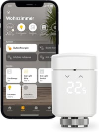 Eve Thermo - Okos radiátor termosztát, energiatakarékos fűtésvezérlés, applikációs időzítés, Thread kapcsolat, Apple HomeKit kompatibilis 1