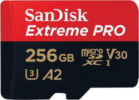 SanDisk Extreme 256GB MicroSDXC Memóriakártya 170MB/s Olvasási Sebességgel, 4K UHD Videófelvételhez, Okostelefonokhoz és Akciókamerákhoz, A2 2