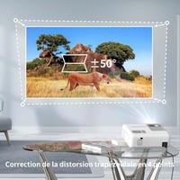 WEWATCH V53 Pro 4K WiFi Projektor, 350 ANSI Lumen, 230" Szélesvásznú Vetítés, Bluetooth, Full HD 1080P, iOS/Android Kompatibilis, Otthoni Mo 3