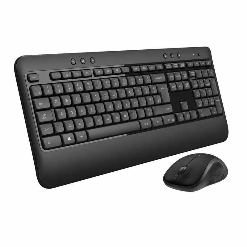 Set tastatură și mouse wireless Logitech MK540 Advanced, 2.4 GHz, Windows și — fără nano receptor (stare: vezi a 2-a imagine)