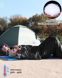 Sac de dormit Sportneer pentru adulți și copii, ușor și portabil, ideal pentru camping 4