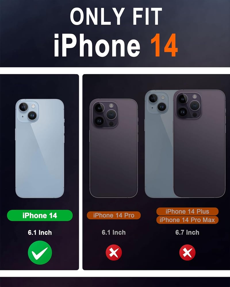 iPhone 14 Valódi Bőr Flip Tok RFID Védelemmel - SHIELDON Retro Barna