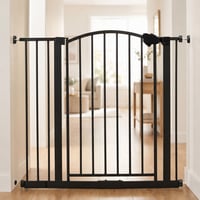 Regalo biztonsági boltíves babakapu ajtókhoz és lépcsők aljához, 75-87 cm nyíláshoz, nyomásra — hiányzó csavar (állapot: lásd a 2. képet) 1