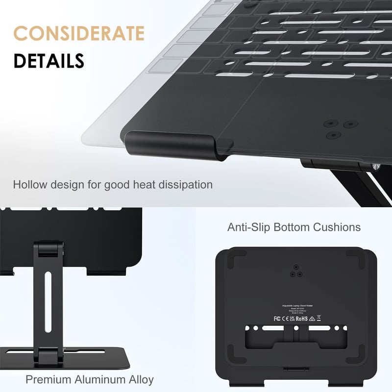 Minthouz állítható, összecsukható laptoptartó 10-17" MacBook, Dell, Lenovo, HP gépekhez