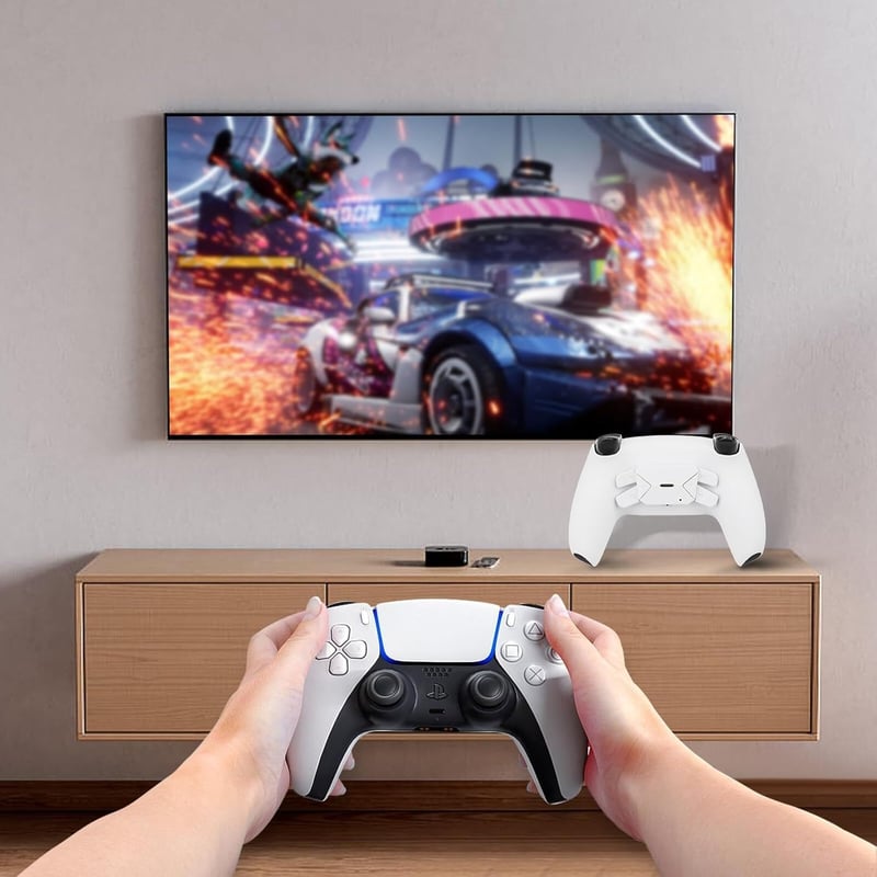PS5 kontroller programozható hátsó gombkészlet - 4 db fekete paddle, BDM 030/040 kompatibilis