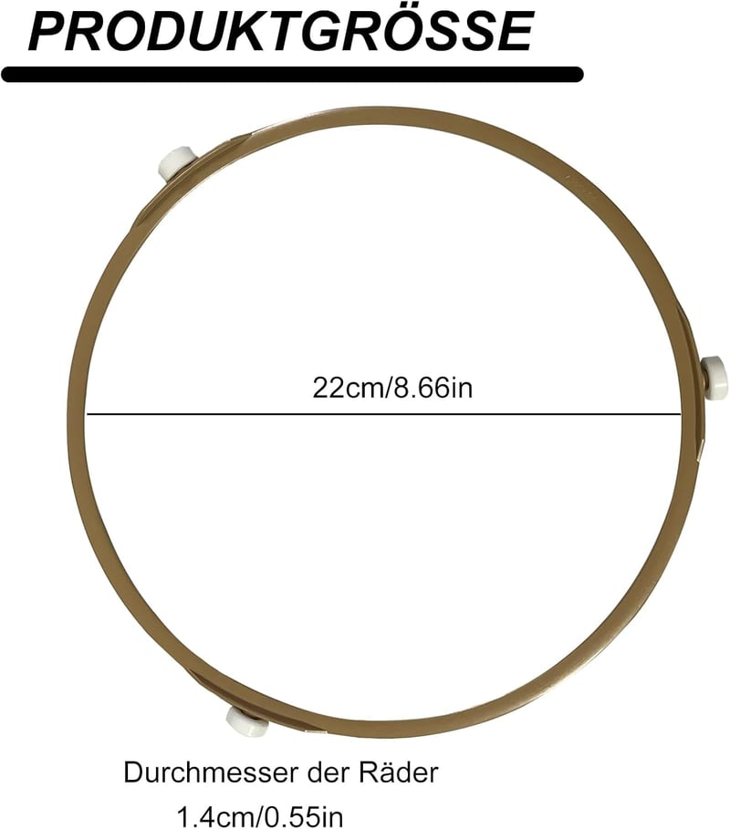Cfcyhla Univerzális Mikrohullámú Sütő Forgótányér 22 cm